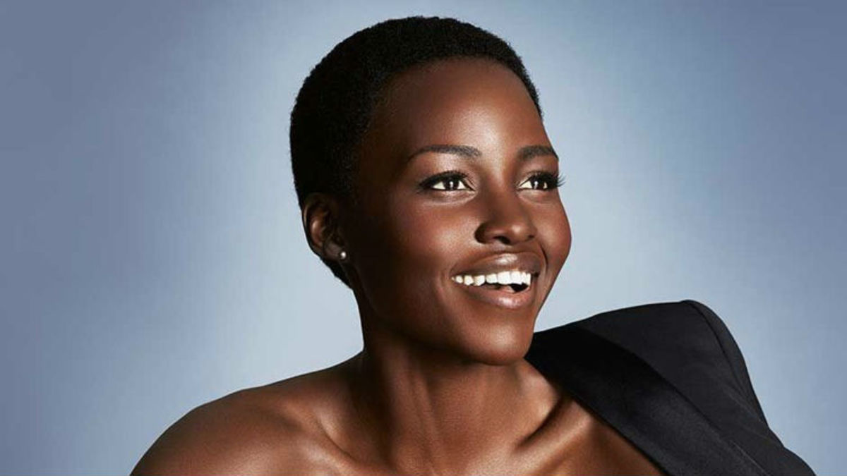 Retrato de Lupita Nyong'o, actriz keniana nacida en México