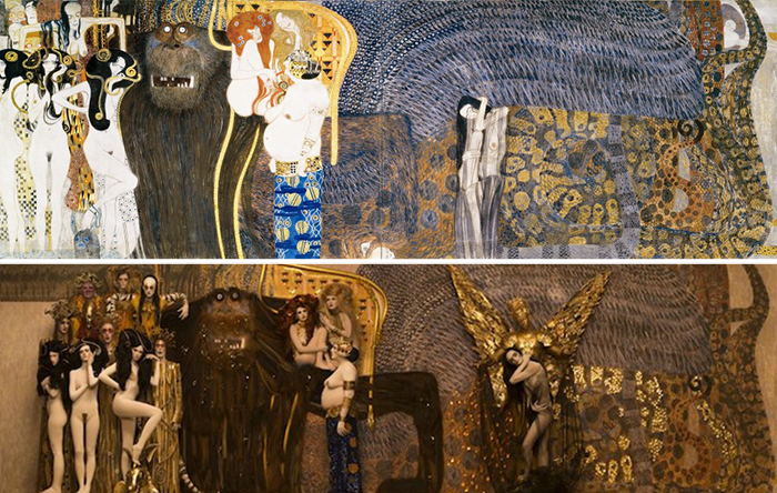 Este artista recreo en fotos las pinturas de Klimt