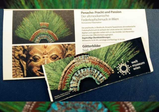 Penacho de Moctezuma, Moctezuma, Penacho, Aztecas, Austria, Museo