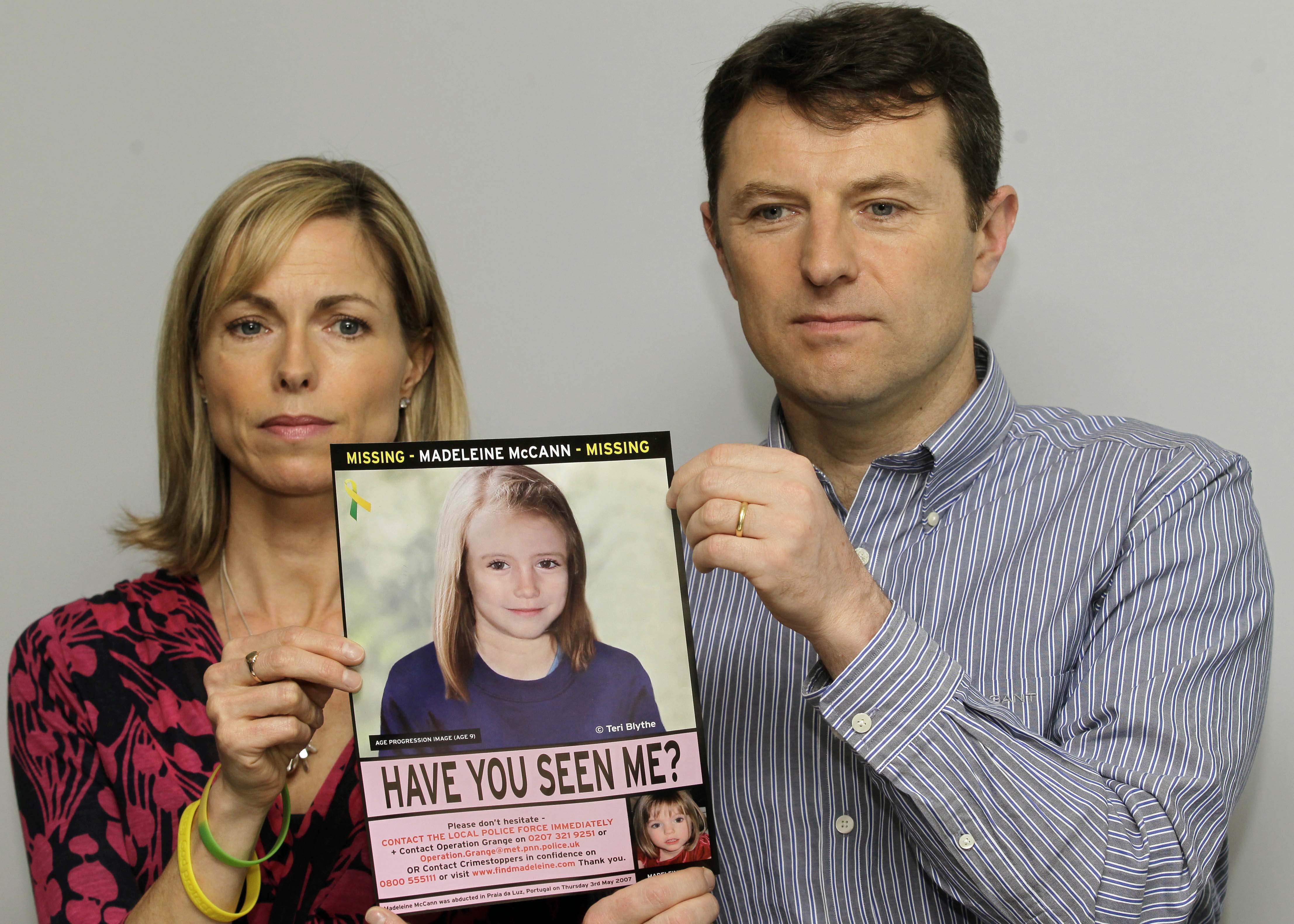 Padres de Madeleine McCann