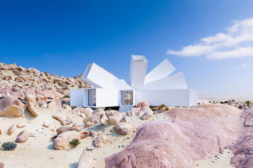 ¡Increíble! Crearán una casa con contenedores en medio del desierto