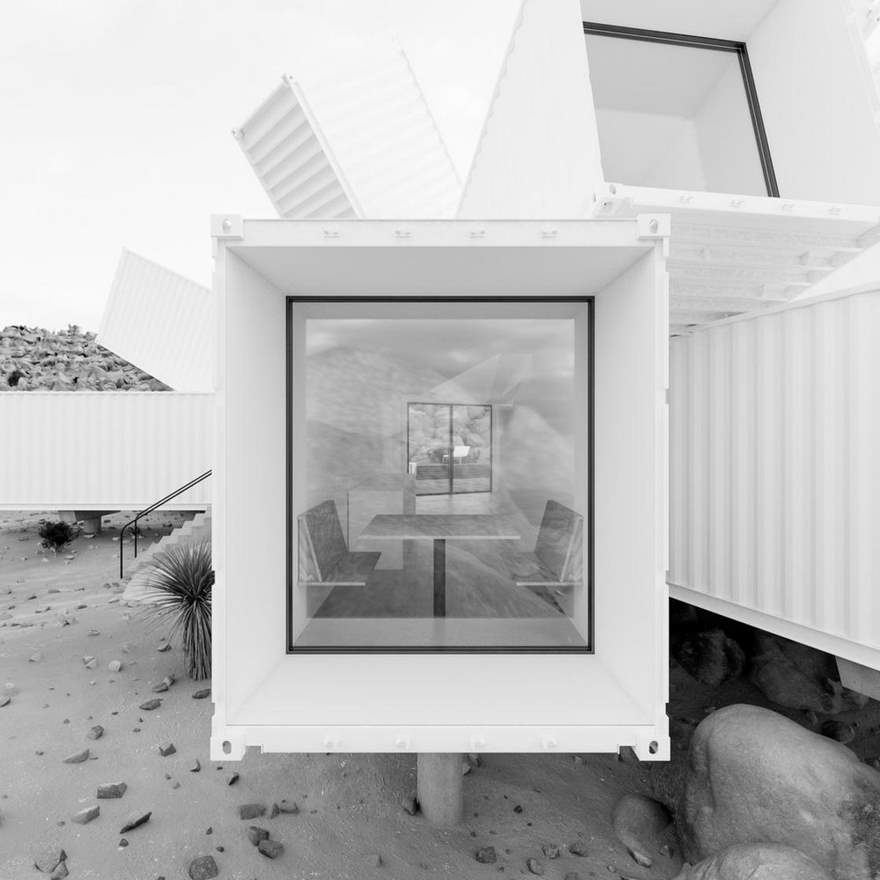 ¡Increíble! Crearán una casa con contenedores en medio del desierto