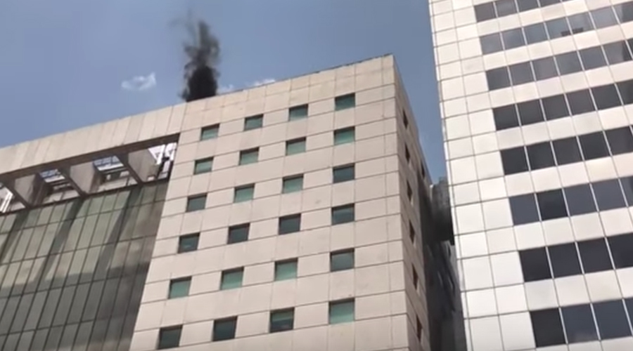 Video: Se aparece "la Muerte" sobre edificios durante sismo de la CDMX