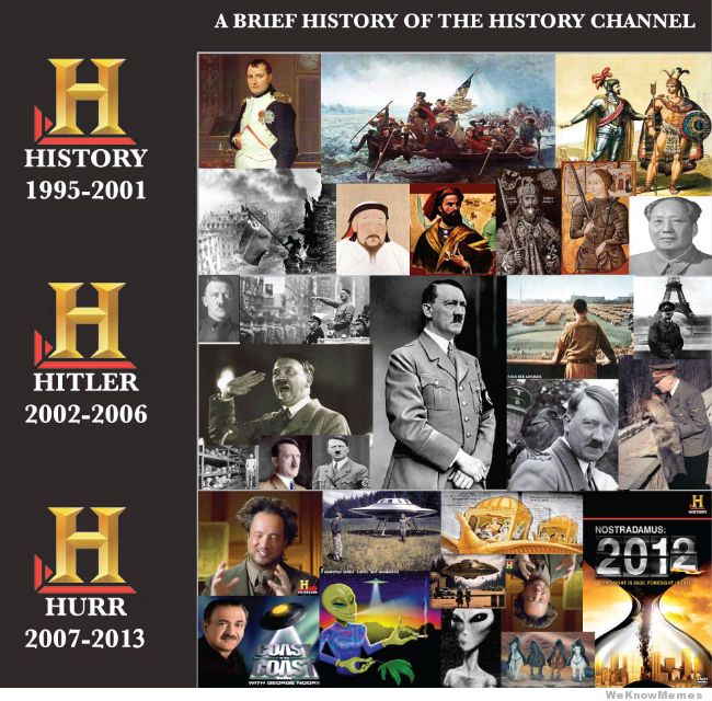 Evolución de The History Channel, meme