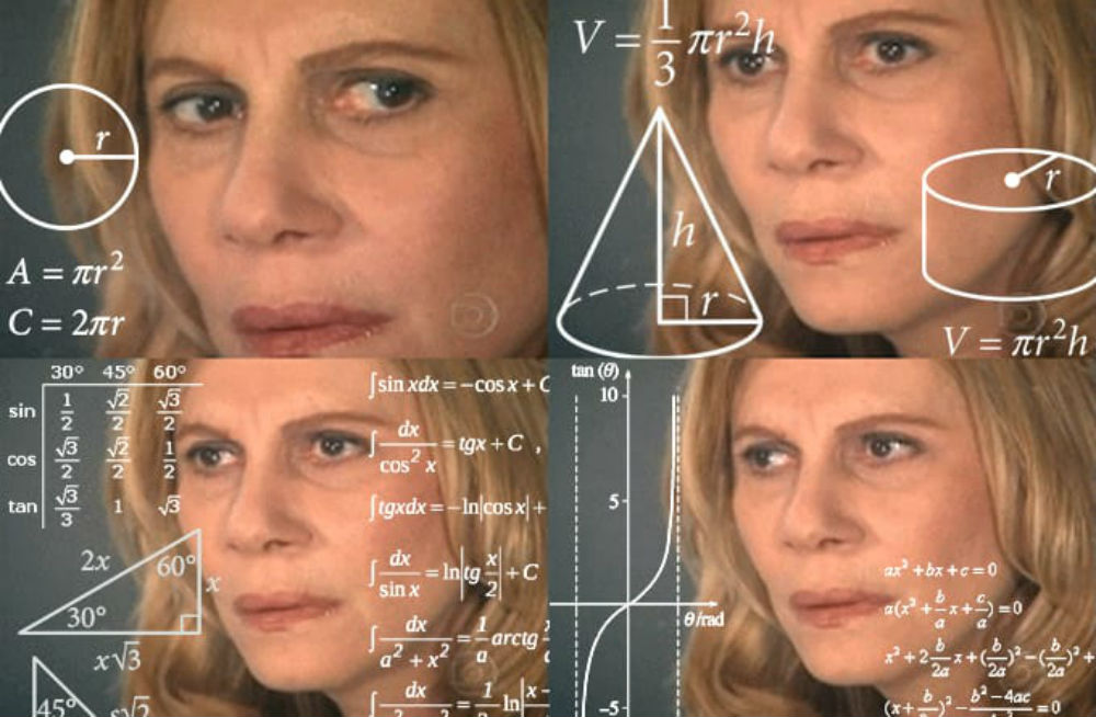 Meme de la mujer haciendo cÃ¡lculos matemÃ¡ticos