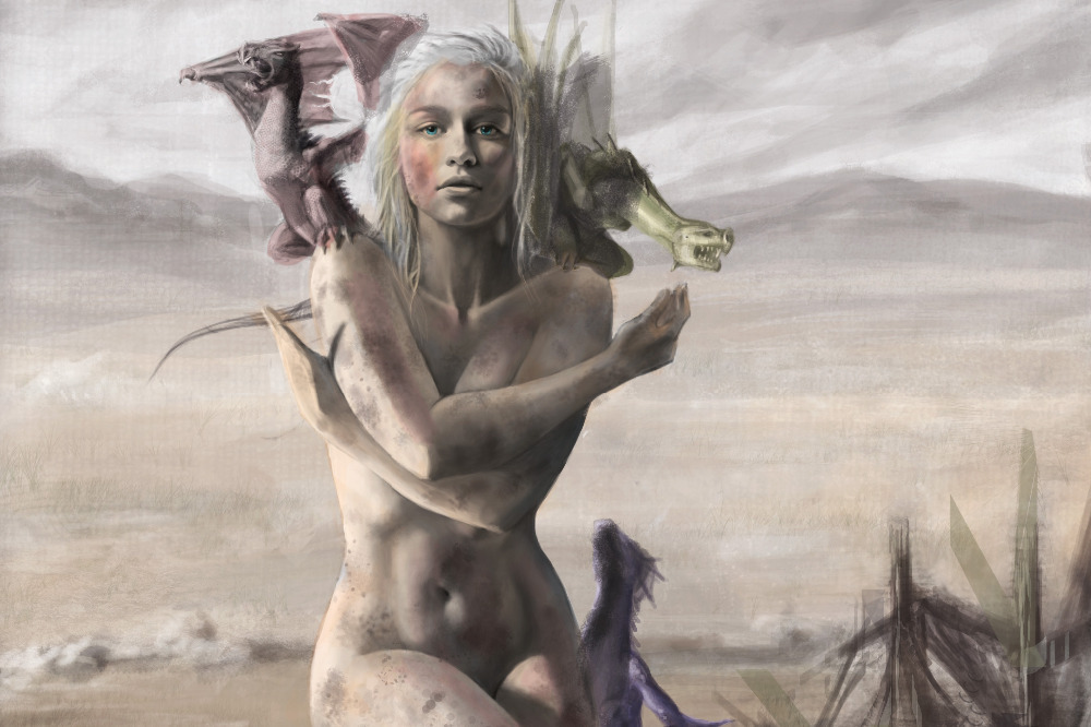 Game of Thrones, Emilia Clarke, Jon Snow, Dragones, Daenerys, Fotos