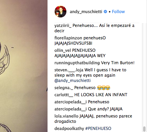 Comentarios sobre boceto de Andy Muschietty