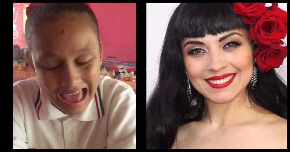 Julia Maritza, niña ciega y autista, enamoró cantando como Mon Laferte