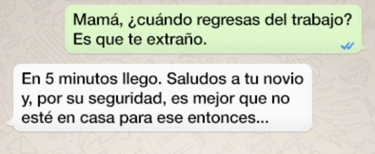 Conversaciones padres e hijos whatsapp