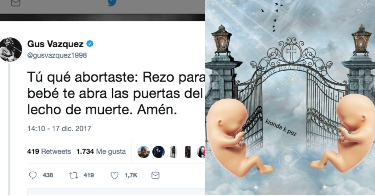 Las reacciones al tuit antiaborto de Guz Vázquez son hermosamente divinas
