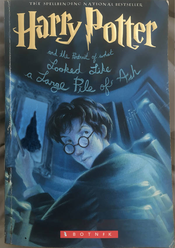 Harry Potter, Portrait of what looked like a large Pile of Ash