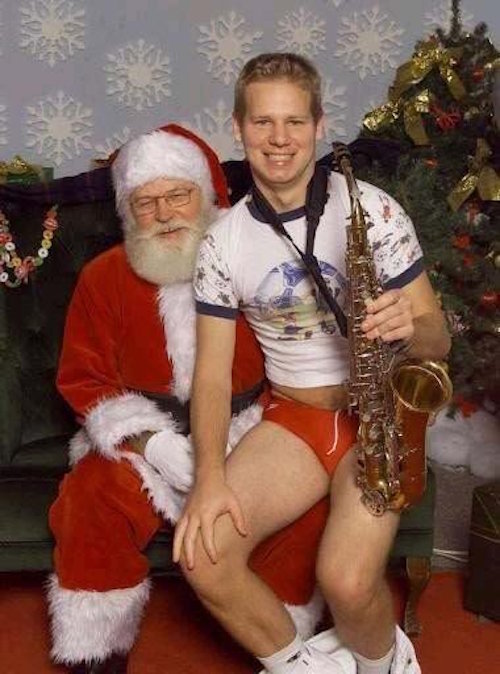 Niños que no querían tomarse una foto con Santa Claus