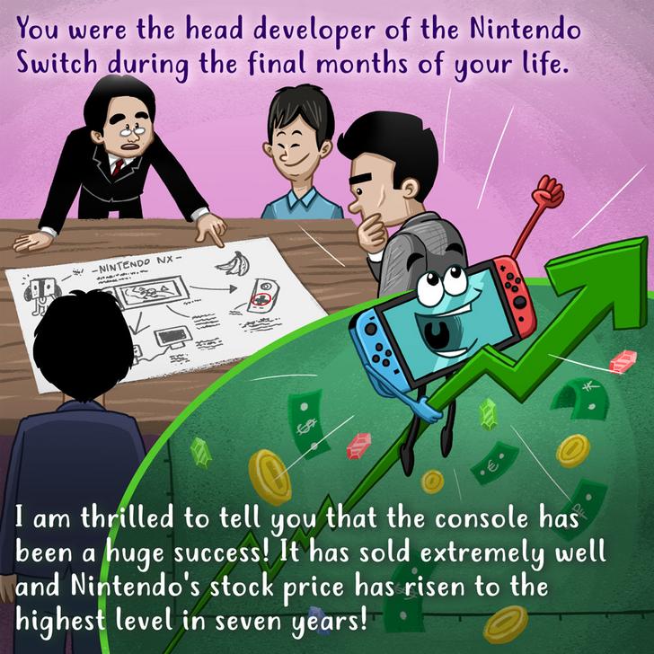 Carta de Wooden Plank Studios para el cumpleaños 58 de Satoru Iwata