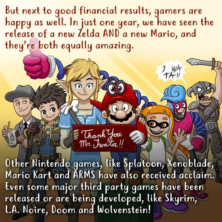 Carta de Wooden Plank Studios para el cumpleaños 58 de Satoru Iwata