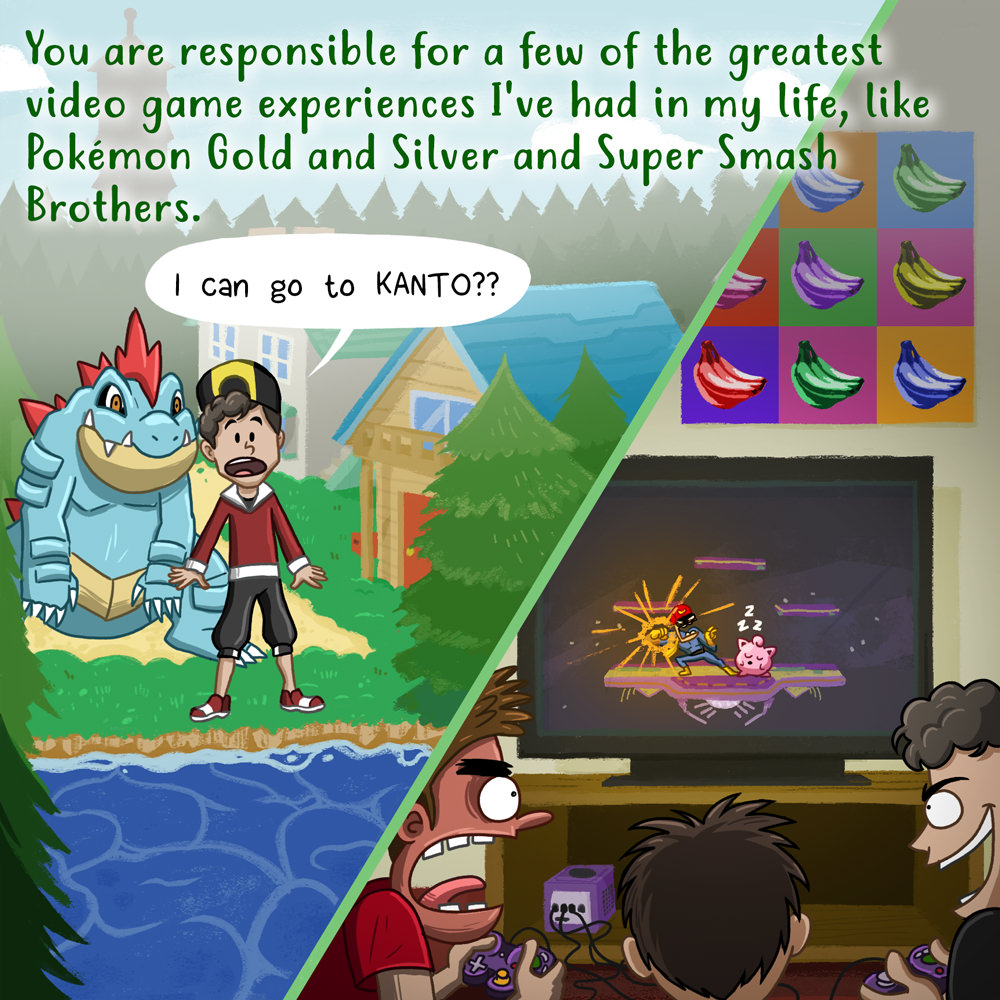 Carta de Wooden Plank Studios para el cumpleaños 58 de Satoru Iwata