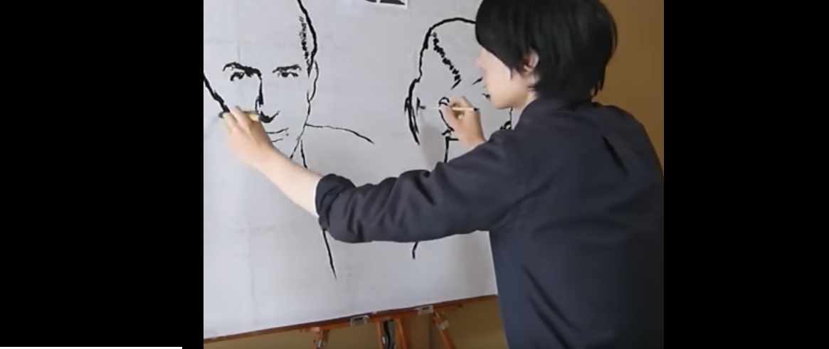 ambidiestro puede hacer dos dibujos a la vez