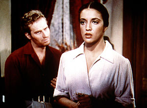 Katy Jurado, Actriz Mexicana, con Charlton Heston