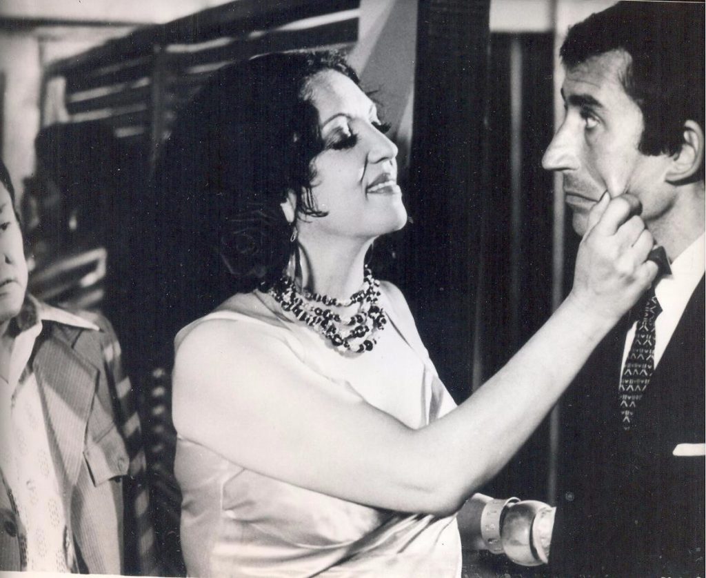 Katy Jurado, Actriz Mexicana, con José Sacristán