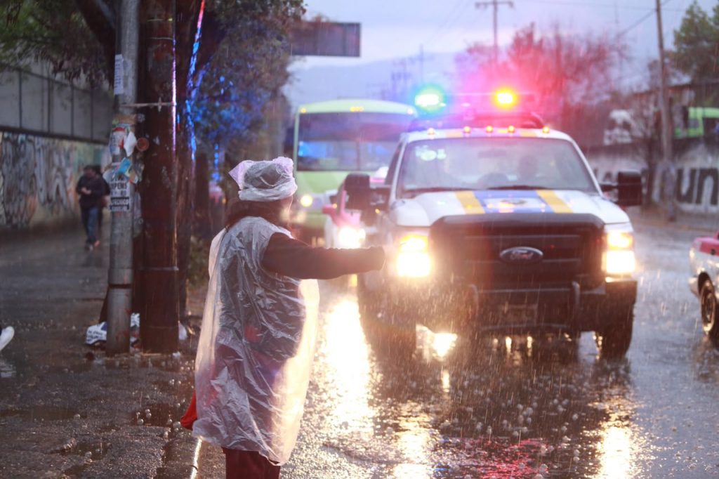Primera lluvia de enero 2018 en la CDMX