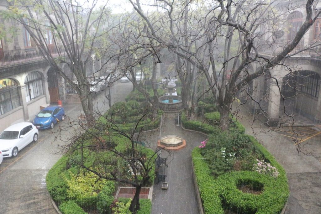 Primera lluvia de enero 2018 en la CDMX