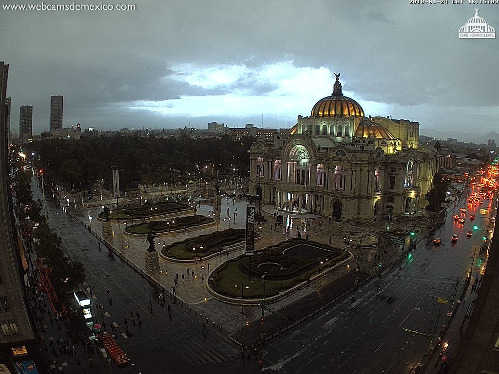 Primera lluvia de enero 2018 en la CDMX