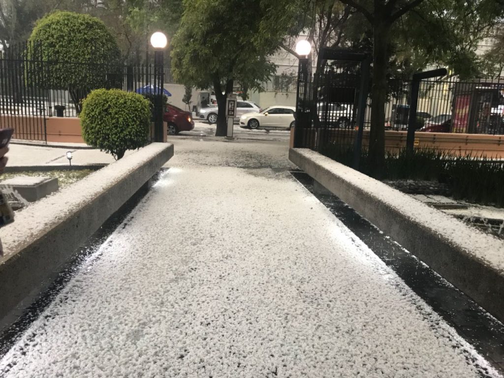 Primera lluvia de enero 2018 en la CDMX