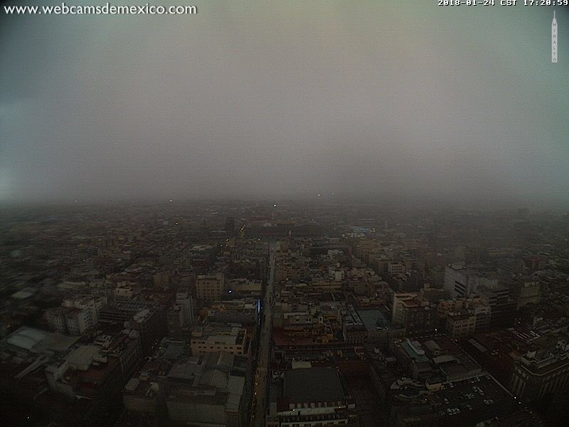 Primera lluvia de enero 2018 en la CDMX