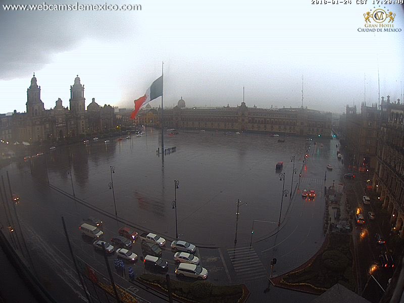 Primera lluvia de enero 2018 en la CDMX