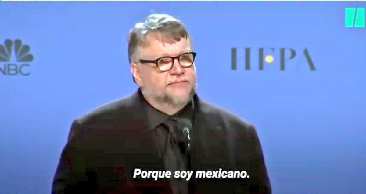 Guillermo-del-Toro-Porque-soy-mexicano-Globos-de-Oro-meme