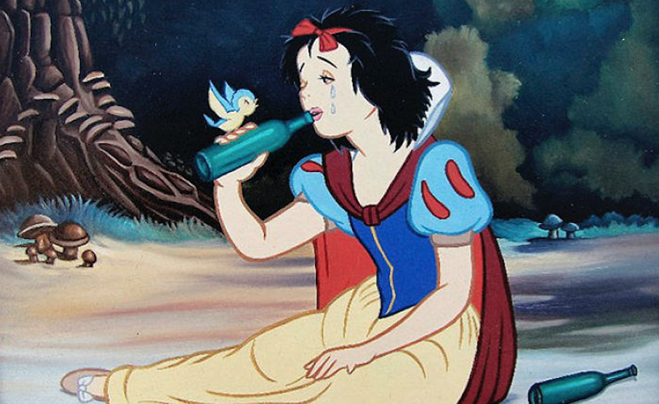 Ilustrador dibujó a los personajes de Disney modernos y decadentes