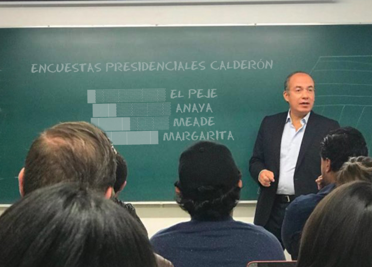 Meme de Felipe CalderÃ³n dando clase