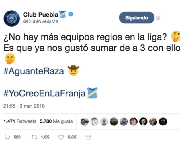 Equipo Perrito Redes Sociales Liga MX Puebla