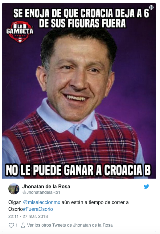 Mexico Croacia Memes Derrota Araujo Nestor Lesion Falta 1 osorio 2