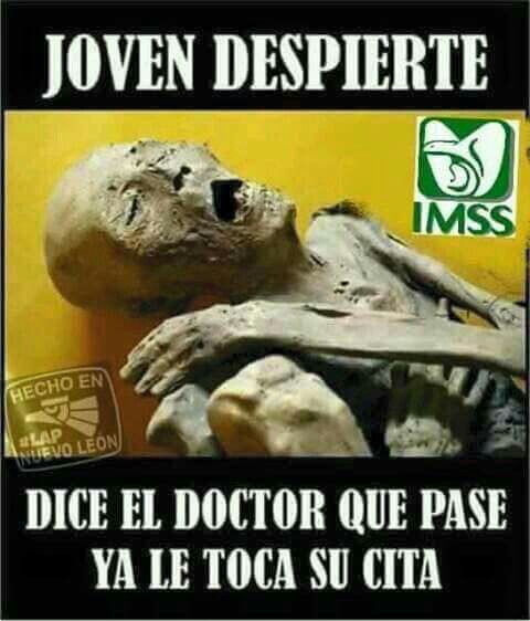 Meme de citas del Imss