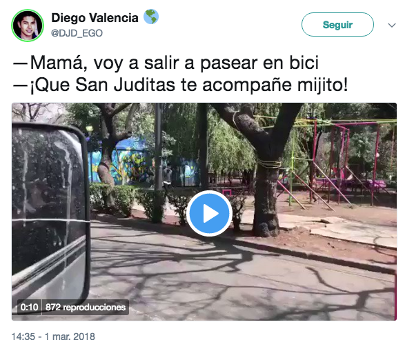 En Twitter se burlan del accidente de San Judas en bicicleta