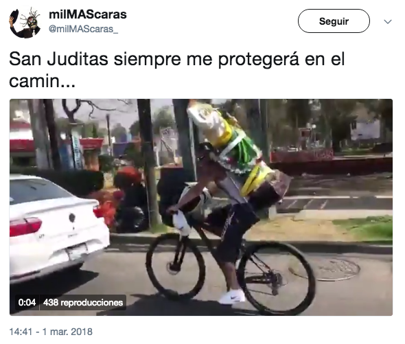 En Twitter se burlan del accidente de San Judas en bicicleta