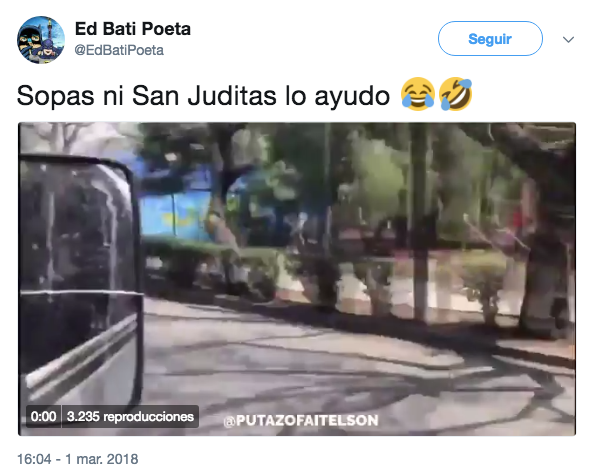 En Twitter se burlan del accidente de San Judas en bicicleta