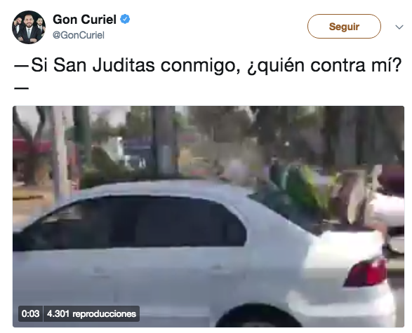 En Twitter se burlan del accidente de San Judas en bicicleta