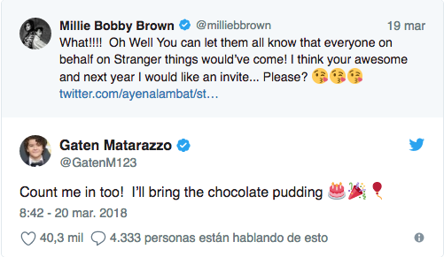Millie Bobby Brown alegra a niÃ±o que vivÃ­a un triste cumpleaÃ±os