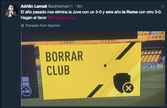 Barcelona Roma Champions League Eliminación Liga De Campeones Dzeko 