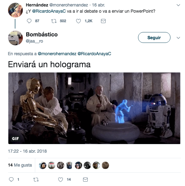 Ricardo Anaya hizo un holograma con su hijo
