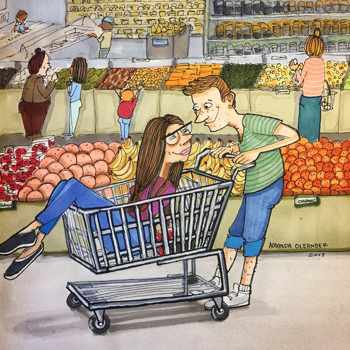 Ilustraciones-dibujos-relaciones-largas-parejas-reconoceran-tiernos-super-juntos