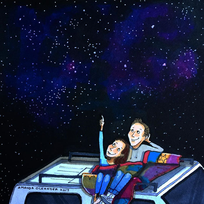 Ilustraciones-dibujos-relaciones-largas-parejas-reconoceran-tiernos-ver-estrellas