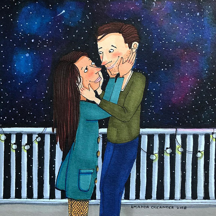 Ilustraciones-dibujos-relaciones-largas-parejas-reconoceran-tiernos-verse-ojos