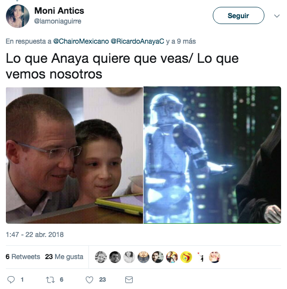 Ricardo anaya hizo un holograma con su hijo mateo