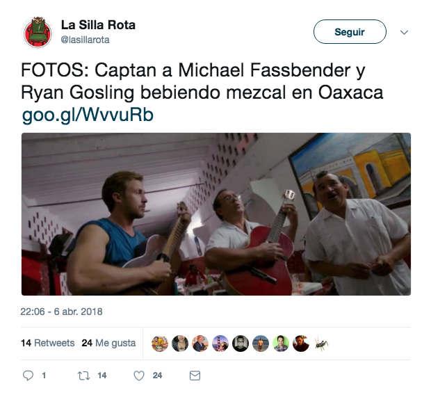 Ryan Gosling y Michael Fassbender no estuvieron en Oaxaca