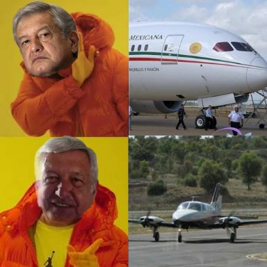AMLO es criticado por renta de avioneta memes