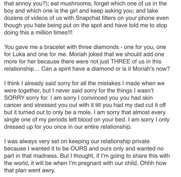 Carta de la novia secreta de Avicii