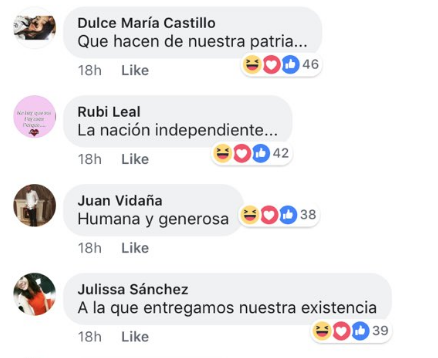Esto pasa cuando mezclas el juramento a la bandera... con Facebook