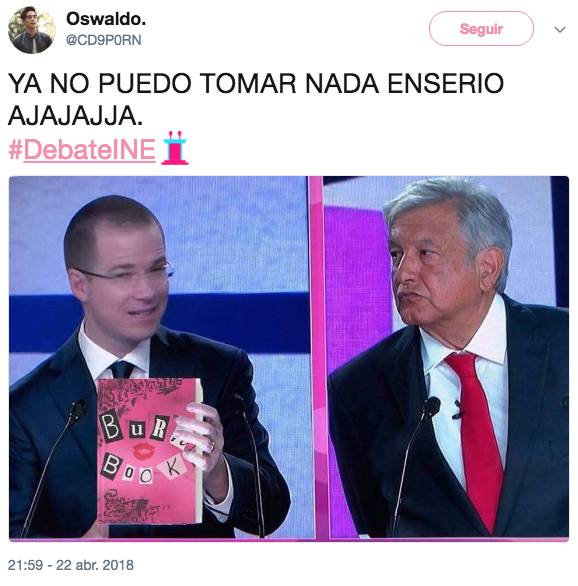 Memes de Andrés Manuel en el debate
